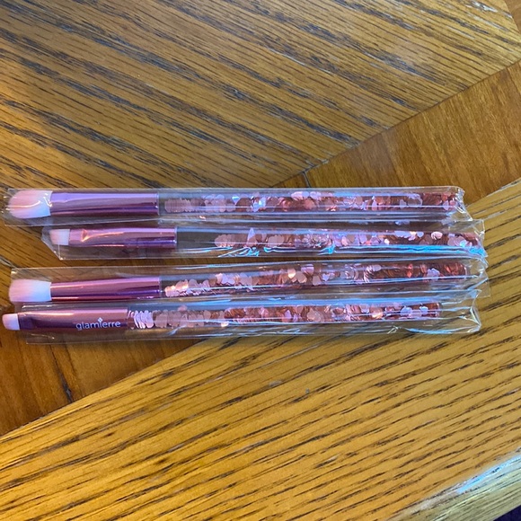 Glamierre pink luxe glitter eye brush collection with case - Picture 2 of 3